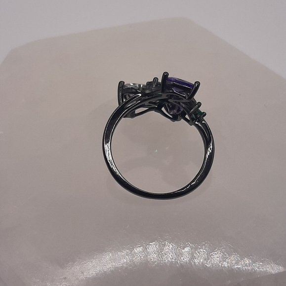 R602 Sterling Silver Mystic Topaz Ring - Charmed Aroma - Picture 5 of 8